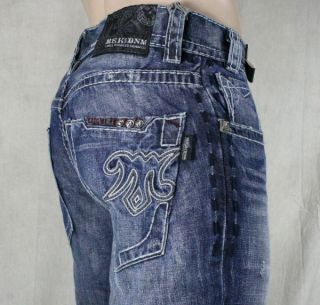 MEK Denim Jeans Mens Marrakech Medium Blue Slim Bootcut