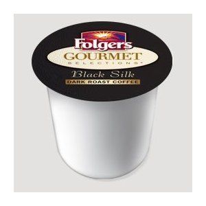 18 K Cups Keurig Folgers Gourmet Black Silk Dark Roast
