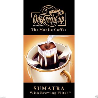 Cup Sumatra Single Brew Coffee Filter Pods not Senseo K Cup Tea