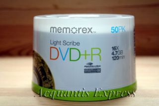 Memorex DVD R Lightscribe Blank DVD 16x 100CB V1 2 FS