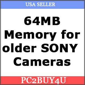 64MB Memory Stick for Sony Cybershot DSC S70 DSC S75