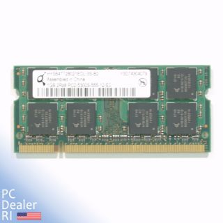 Sony Vaio VGN AR605E PCG 8Z2L Memory 1GB DDR2 PC 5300 HYS64T128021EDL