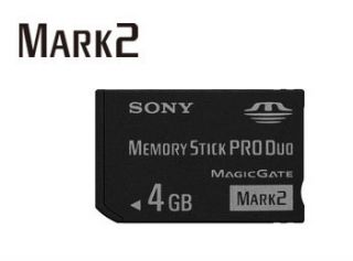 Sony 4GB Memory Stick Pro Duo Magic Gate MARK2 Memory Card