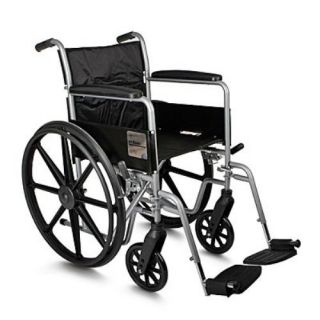 Medline Excel Wheelchair w Desk Arms Footrests 18
