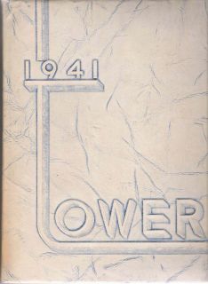 1941 Stout Institute Yearbook Menomonie Wisc Tower