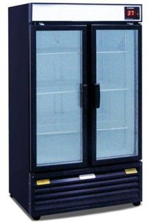 Reb 18 Upright Glass Door Beverage Merchandiser Cooler 36