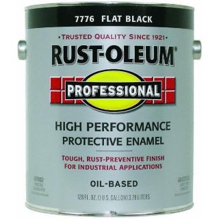 Gallon Flat Black Enamel by Rustoleum 7776 402