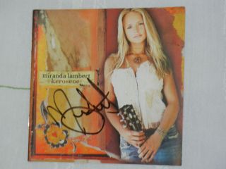 Miranda Lambert Signed CD Booklet Autographed Kerosene