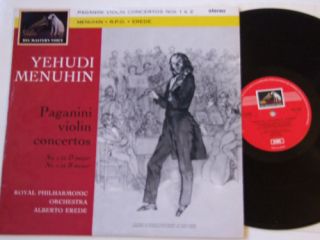 Menuhin Paganini Violin Concertos LP Stereo HMV ASD440