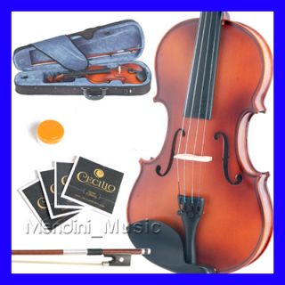 Mendini MV300 Full Size 4 4 Violin Extra Strings Shoulder Rest