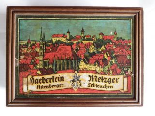 Dovetailed Wooden Box Haeberlein Metzger Nurnberger Lebkuchen Germany