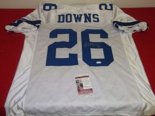 Michael Downs Autographed Dallas Cowboys Football Jersey JSA