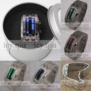 Watch New LED Watch Metal Band Boys Mans Gift Watches P8