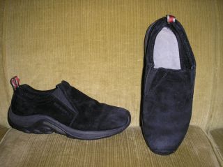 Merrill Black Mocs Shoes Sz 11