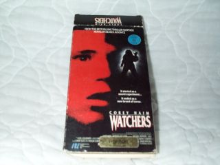 Watchers VHS Corey Haim Michael Ironside Dean Koontz 012236858133