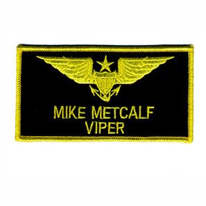 Top Gun Mike Metcalf Viper Flight Suit Name Tag Patch
