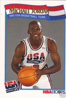 Michael Jordan 1991 92 NBA Hoops USA Team 579