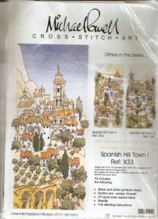 Michael Powell Spanish Hill Town I Cross Stitch Kit