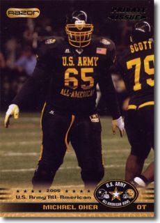 12 Michael Oher 2010 US Army All American Bowl Lot