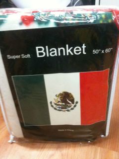 Mexico Flag Blanket Throw