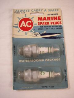 Vintage Outboard Marine Spark Plugs Mercury Outboards