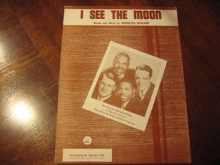 See The Moon 1953 The Mariners Meredith Willson 3004