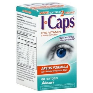 Icaps Eye Vitamin Areds Formula 60 Softgels Fresh
