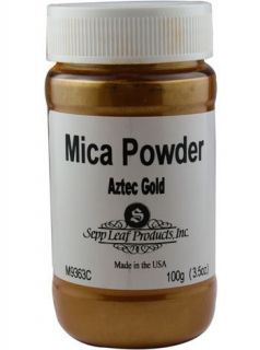 Mica Powder AZTEC GOLD Fusing Flameworking Craft 100g Full Container