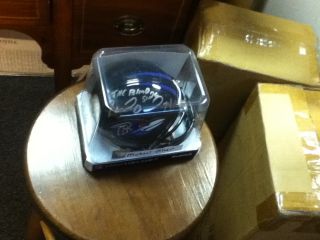 Michael Oher Autographed Baltimore Ravens mini Helmet COA Hologrm The