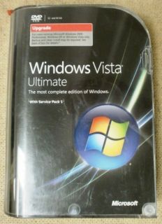 Microsoft Windows Vista Ultimate Upgrade with SP1 32 64 Bit