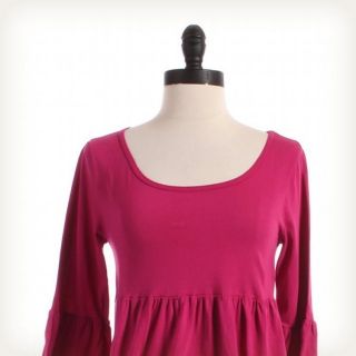 Michael Stars Pink 3 4 Sleeve Top T Shirt