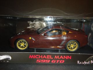 Hotwheels Elite Ferrari 599 GTO Michael Mann 1 18