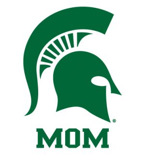 Michigan State Spartans Mom Clear Vinyl Decal Car Truck Sticker MSU