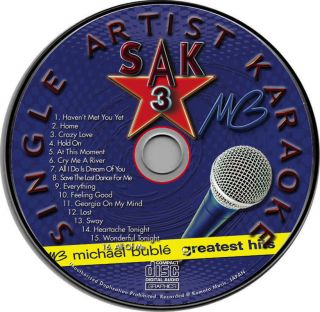 Michael Buble Karaoke CDG Brand New 16 Songs HavenT Met You Yet Home