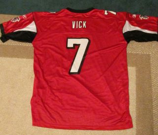 Michael Vick Atlanta Falcons number 7 Jersey NFL equipment Reebok XL