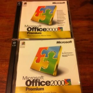 Microsoft Office 2000 Premium Word Excel PowerPoint Access FrontPage 4