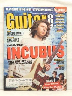 Guitar One Magazine Incubus Mike Einziger Slayer RARE