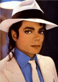 Michael Jackson in White Hat Fabric Block not Iron on You Choose Size