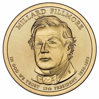 2010 P Mint Millard Fillmore Dollar BU No Scratches 1 Coin