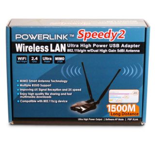 SPEEDY2 Wireless 300Mbps 802 11b G N MIMO USB Adapter