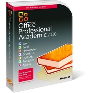 Microsoft Office Professional Academic 2010 Install on 3 PCs New