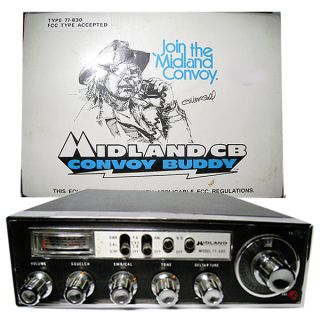 Midland 77 830 40 Channel Deluxe Modile CB Radio with Power Microphone