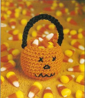Cute Mini Jack O Lantern Basket Crochet Pattern