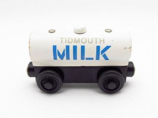Thomas The Tank Engine Wooden Tidmouth Milk Tanker HTF Retired