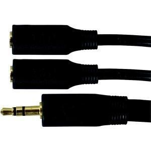 RCA AH26N Mini Stereo Headphone Y Adapter 6 Cable 3 5mm Audio Plug to