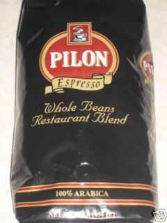 Pilon Espresso Whole Coffee Bean Restaurant Blend 16oz