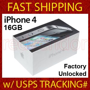 Brand New In Boxed   Apple iPhone 4   16GB   Black (Factory Unlocked