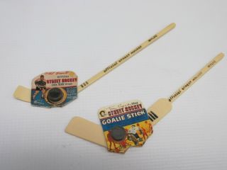 Official Phil Tony Esposito Mylec Street Hockey Mini Sticks Pucks 1970