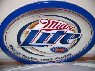 Miller Lite Beer Mirror Great Taste Less Filling New Never Displayed