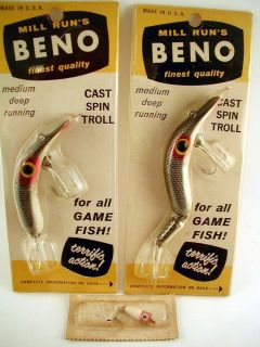 Package Mill Runs Beno Lures & a New in Pack Mill Runs Derby Winner